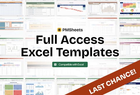 PMSheets Excel Templates All Access Pass
